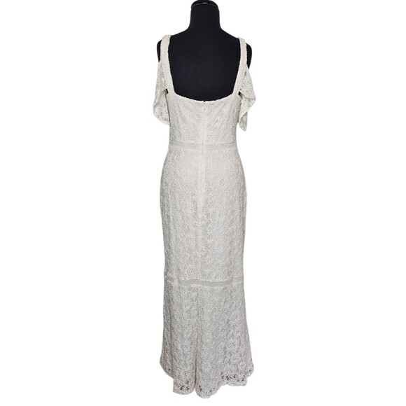 RALPH LAUREN LRL Lace Maxi Dress Size 8 White Sleeveless Elegant Bridal READ - Picture 10 of 12